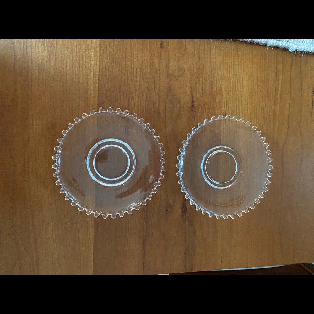Vintage Imperial Candlewick plates